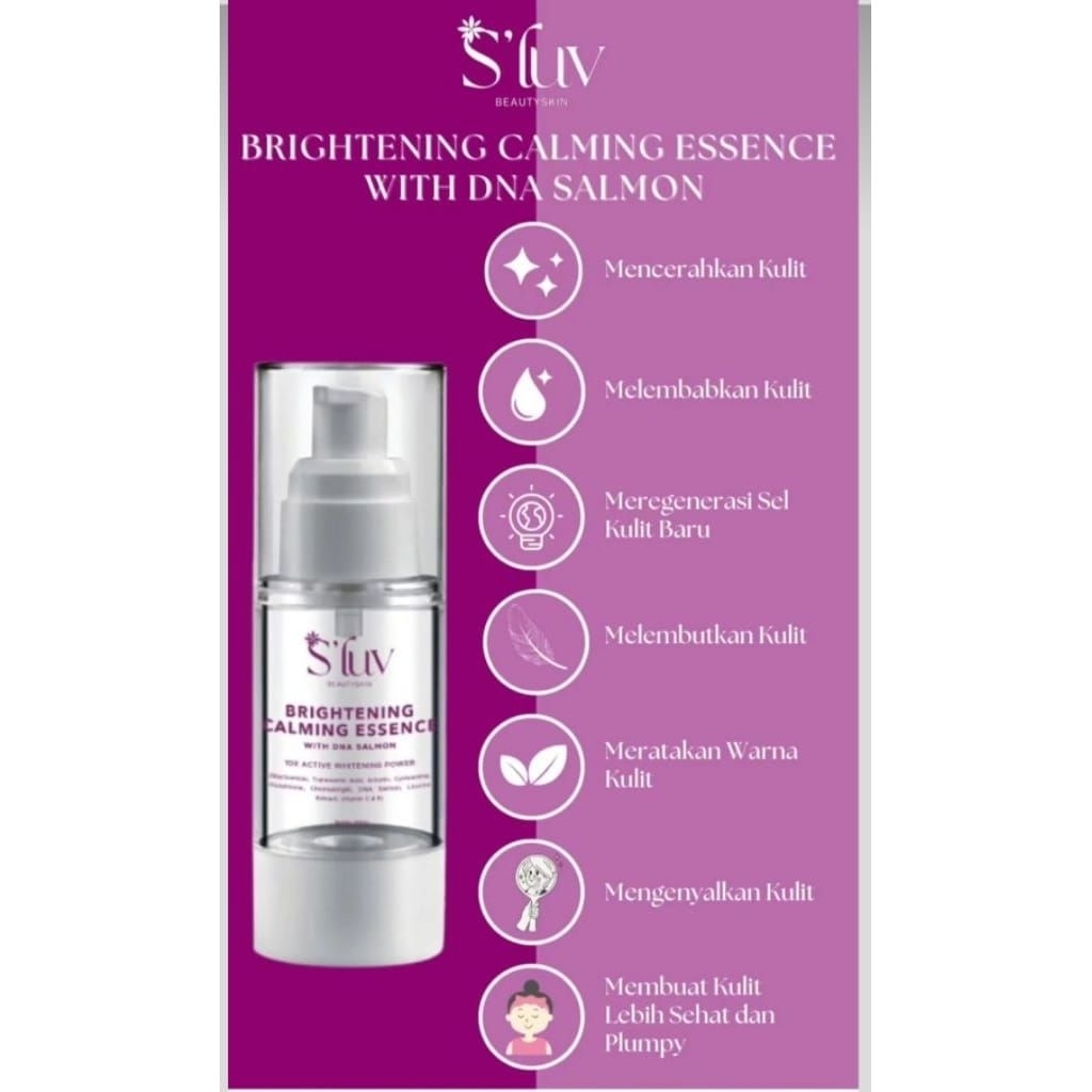 Jual SLuv Beauty Skin Brightening calming essence with DNA salmon ...