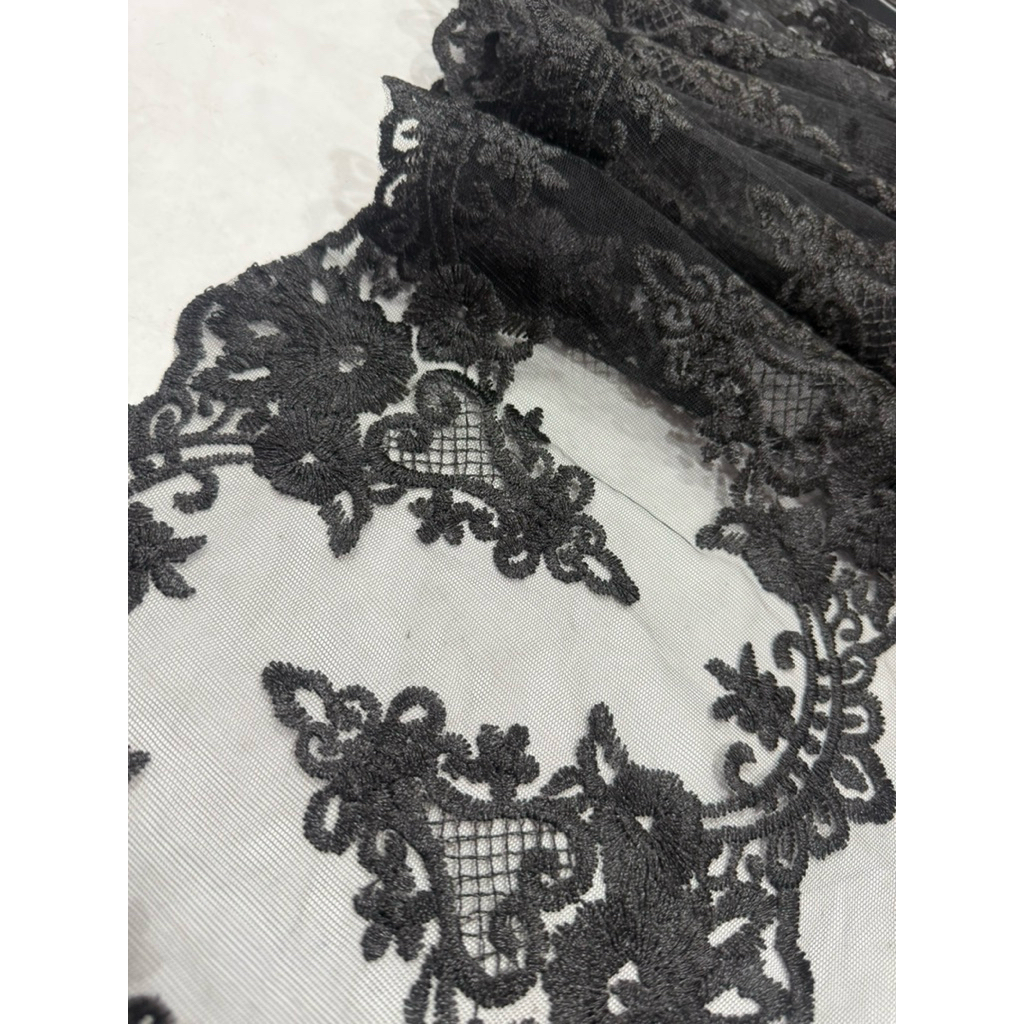 Jual Renda Tile Organdi,Renda Tulle Organza Harga Permeter | Shopee ...