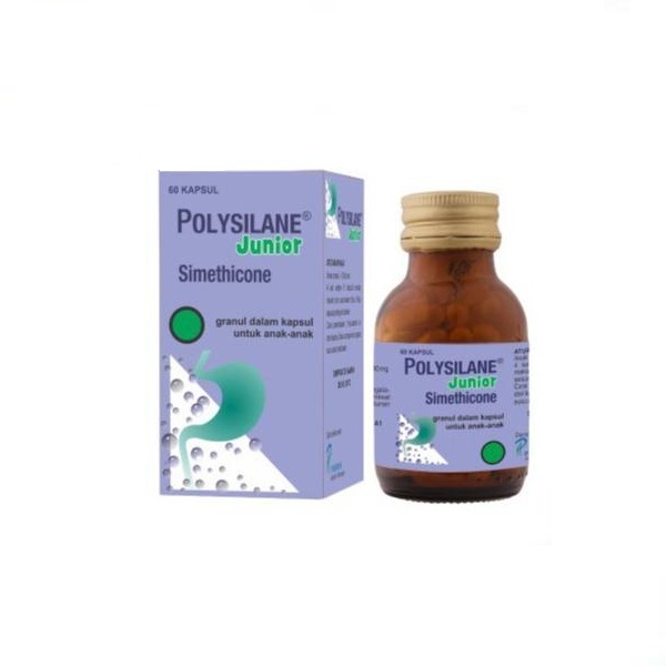 Jual Polysilane Junior Botol isi 60 Kapsul - Simethicone Obat Lambung ...