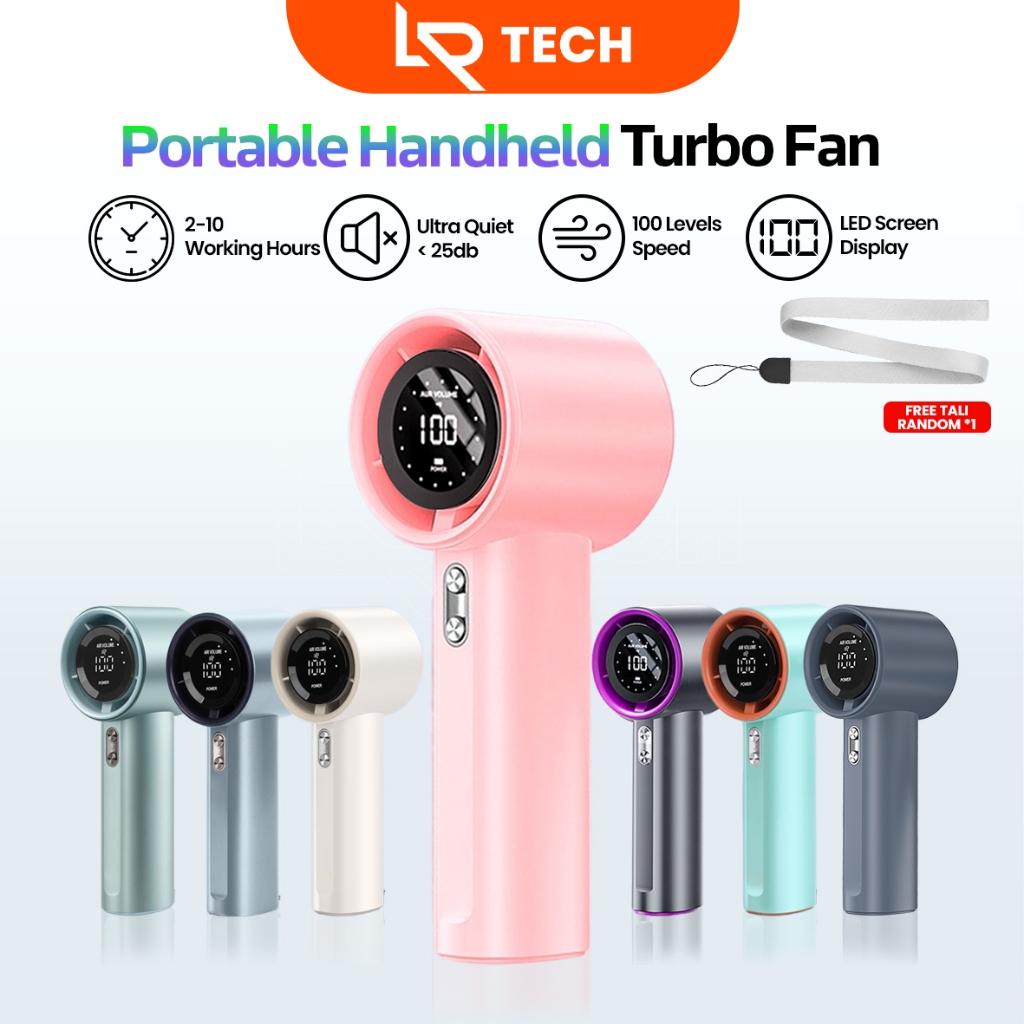 Jual (NEW EDITION) LRTECH 15000 RPM Kipas Angin Portable High Speed Fan ...