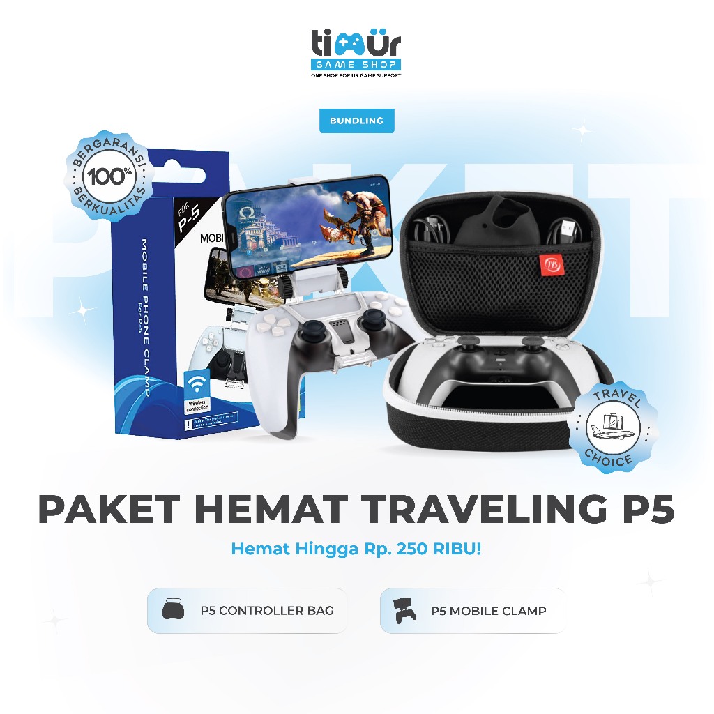 Jual Timur Game Shop - Paket Hemat Traveling P5 [Tas Stick PS5 Hitam ...
