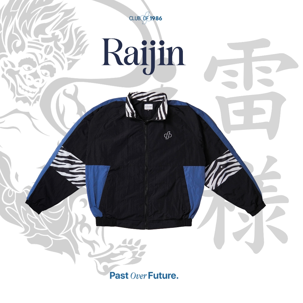 Jual RAIJIN Club of 1986 Nylon Vintage Jacket / Jaket Retro Oversize ...