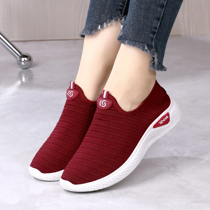 Sepatu Slip On Wanita Korea Sport Polos 36-42