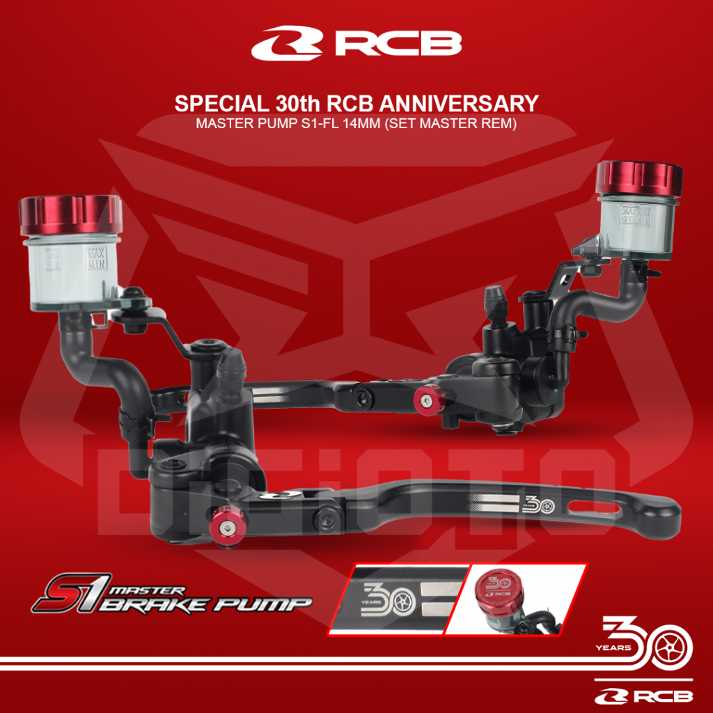 Jual Paket Master Rem RCB S1-FL 14mm Kiri Kanan 30th Anniversary ...