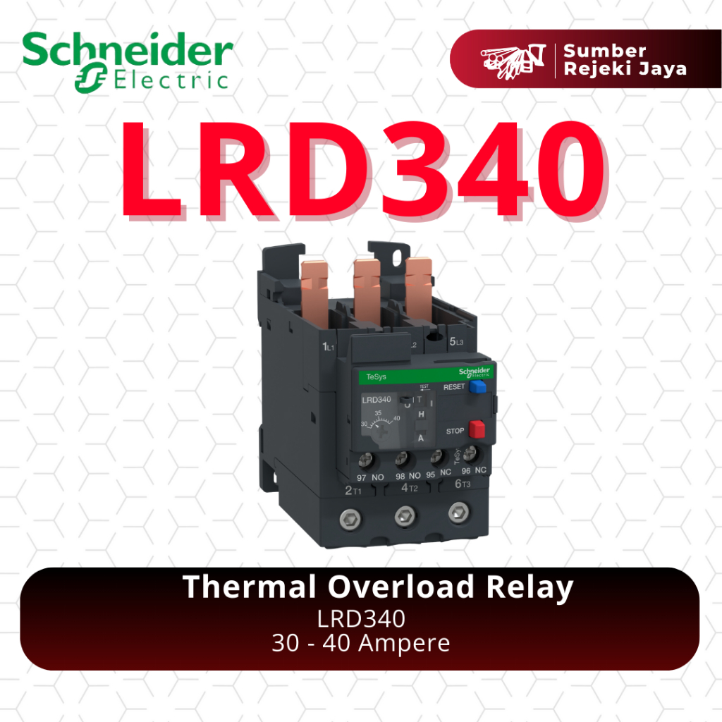 Schneider Thermal Overload Relay LRD340 30A - 40A