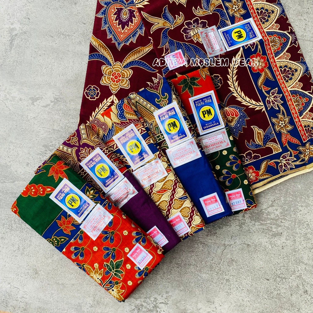 Kain Sarung Wanita Batik Halus PM PULAU MAS Primisima Cap Cent