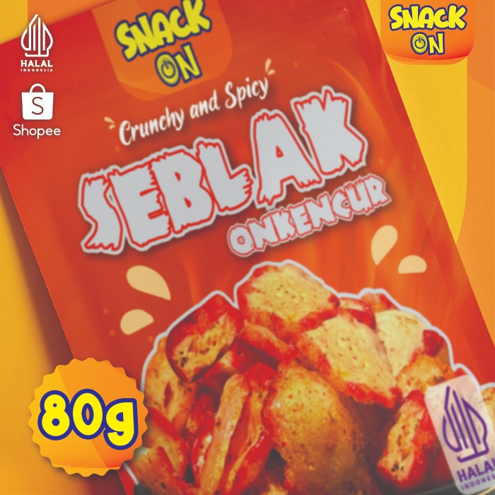 Jual Snack On Kerupuk Seblak Kencur Seblak Kerupuk Kering 80gr | Shopee ...