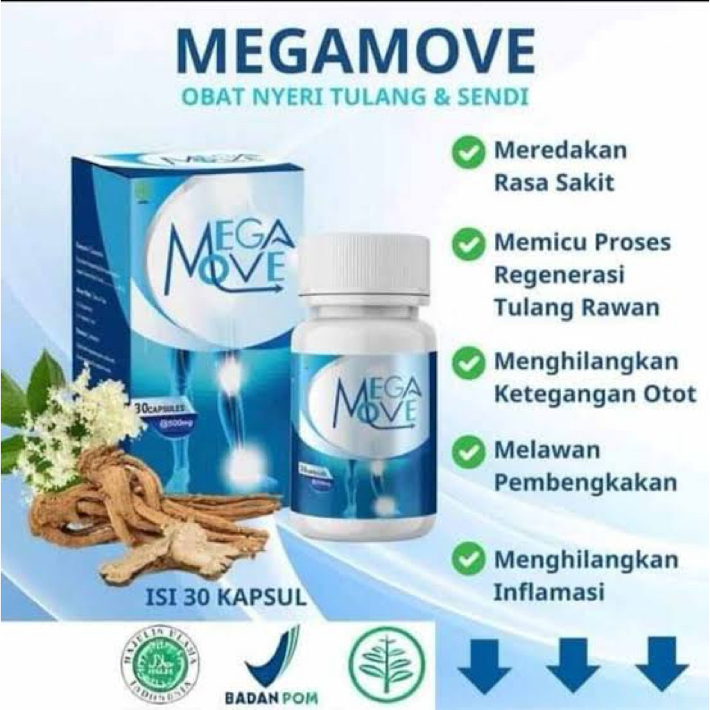 Jual Megamove Asli Original Obat Nyeri Sendi Ampuh Isi 30 Kapsul ...