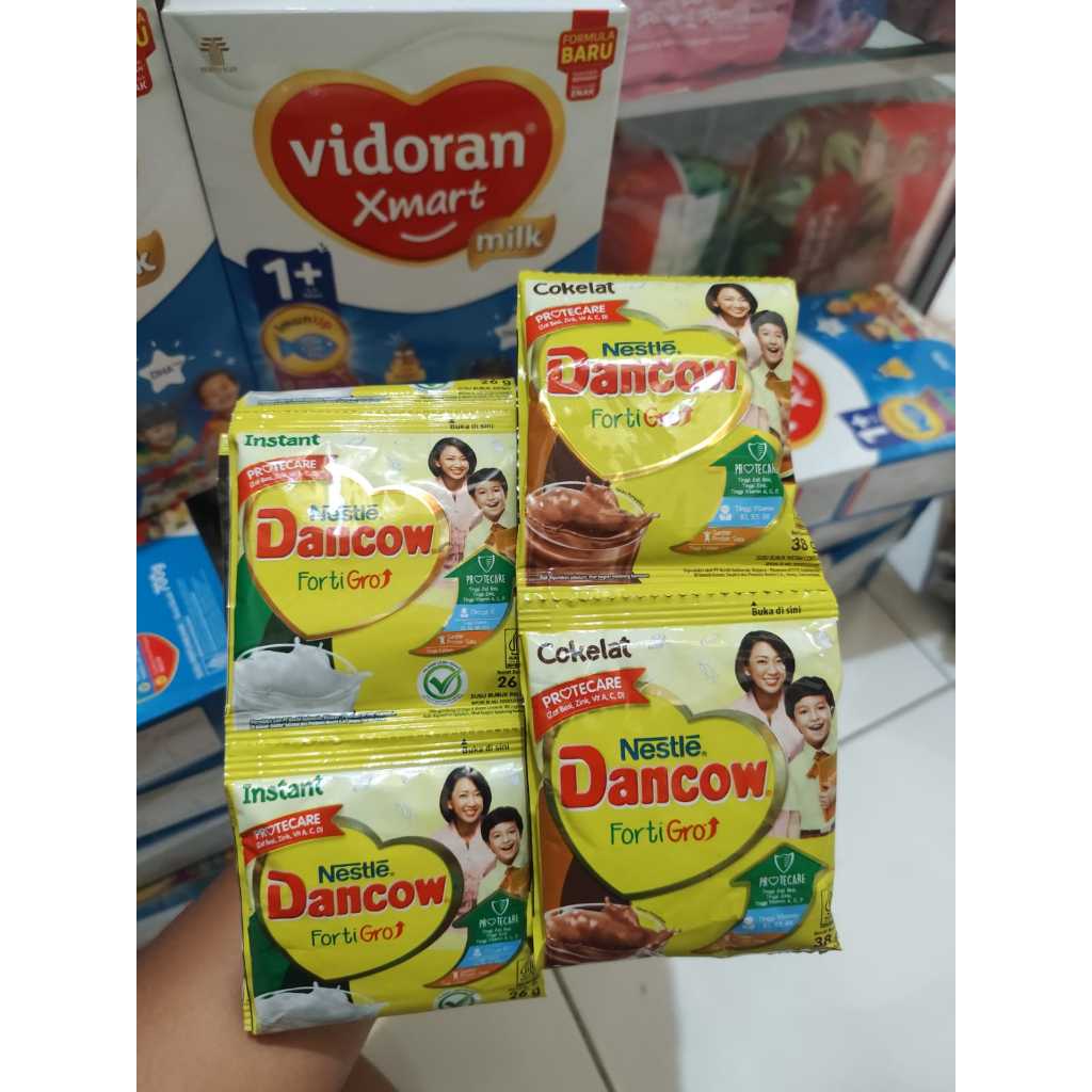 Jual DANCOW Fortigro Sachet Isi 7 rasa coklat dan vanilla | Shopee ...