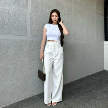 Celana Highwaist Araa Pants Celana Kulot Highwaist Loose Pants Wanita Dewasa Panjang Premium Wol