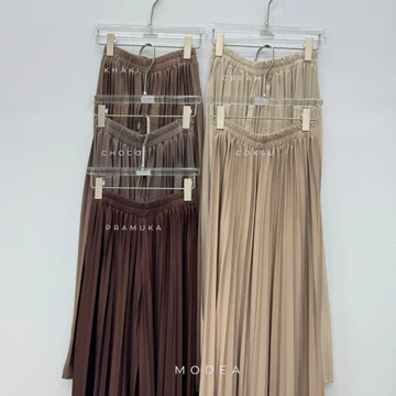 Rok Plisket Mayung Skrit Pleated Premium Hyget Super Rok Panjang Rok Wanita Panjang 93cm