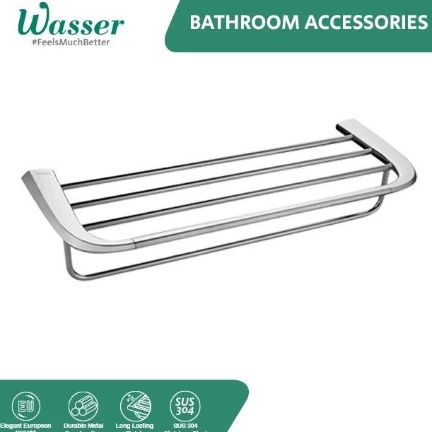 Jual WASSER Towel Rack With Bar TH82412 CR - Rak Handuk TH 82412 Chrome ...