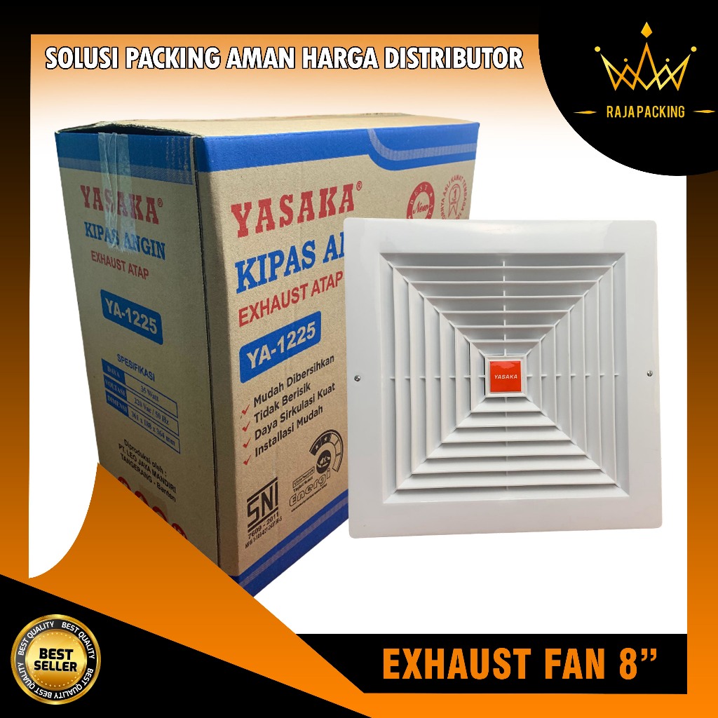 Jual Exhaust Fan 8 Inchi Yasaka Premium / Exhaust Fan Atap Dan Dinding ...