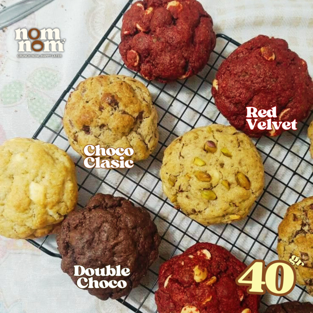 Jual NomNom - Soft Baked Cookies Homemade Aneka Rasa 40 Gr Toping ...