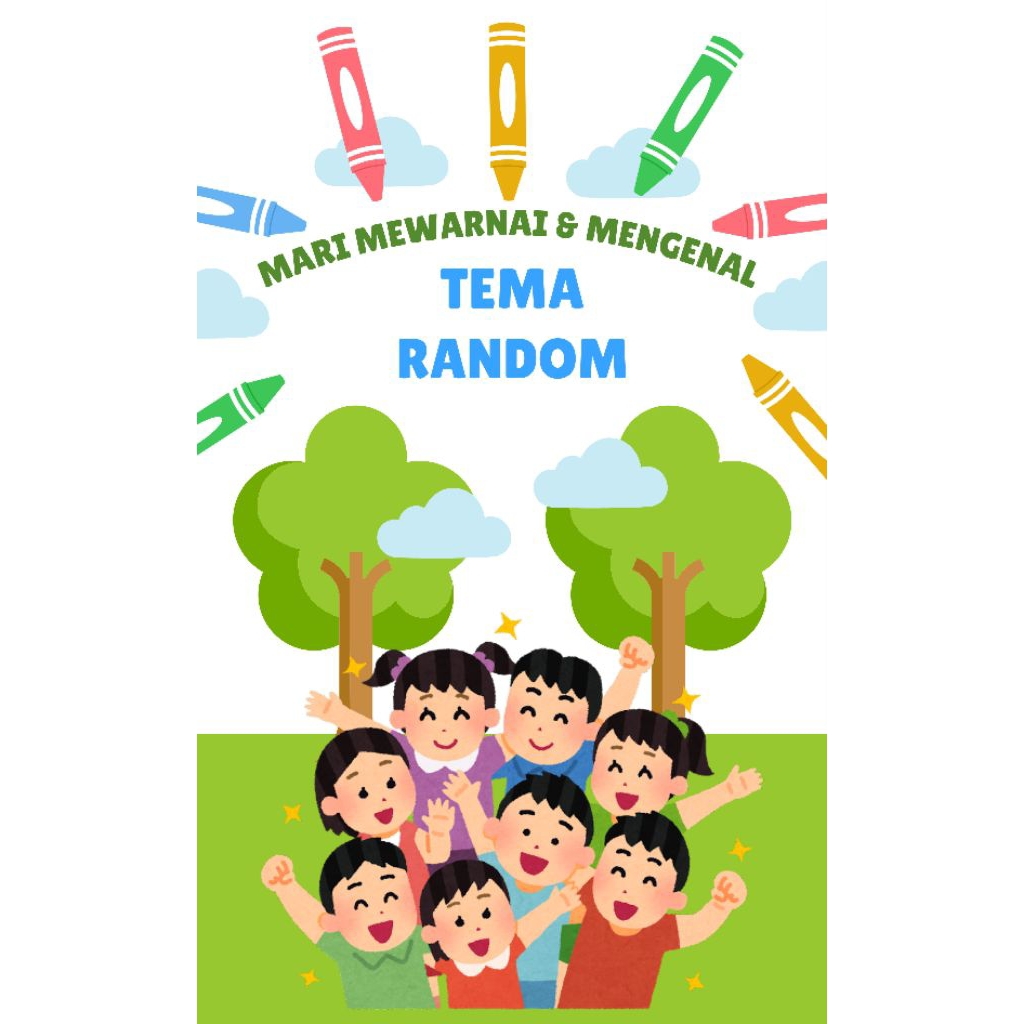 Jual 50 Lembar Mewarnai tema Random cocok untuk anak PAUD & TK | Shopee ...