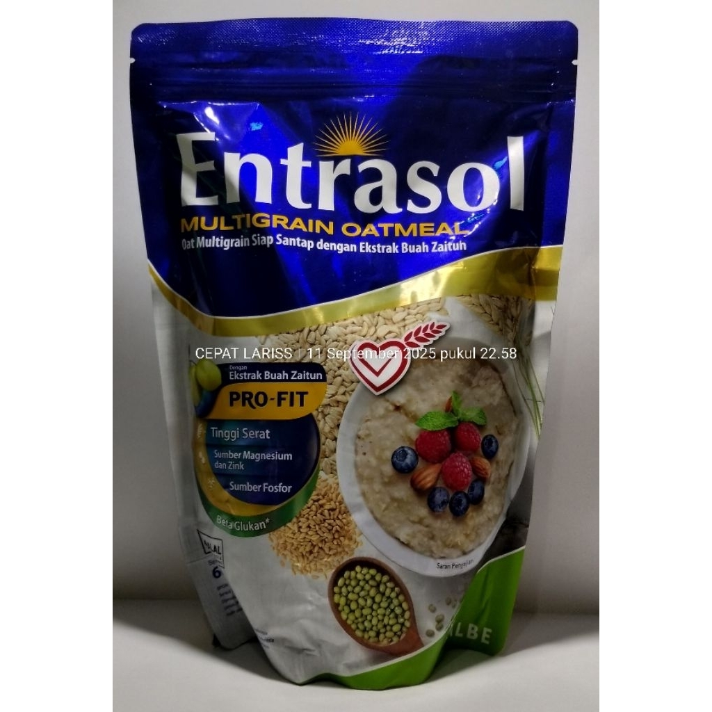 Jual ENTRASOL MULTIGRAIN OATMEAL 600G | Shopee Indonesia