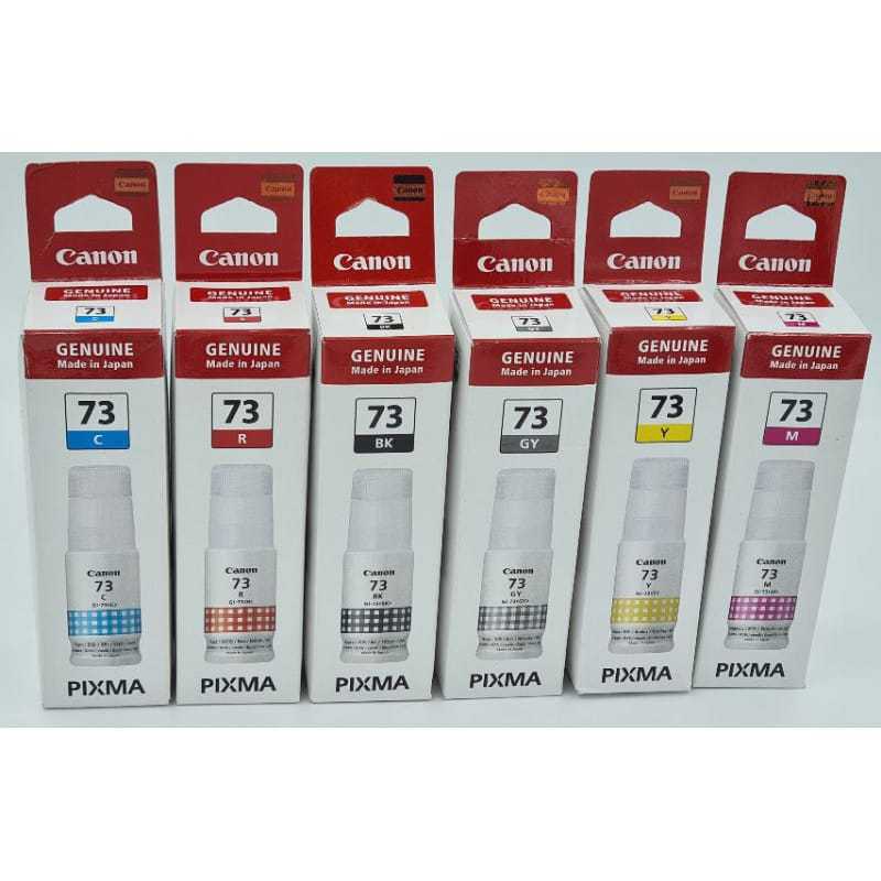 Jual 1 SET 6 WARNA Tinta Canon Gi 73 Original Support Printer : G570 ...