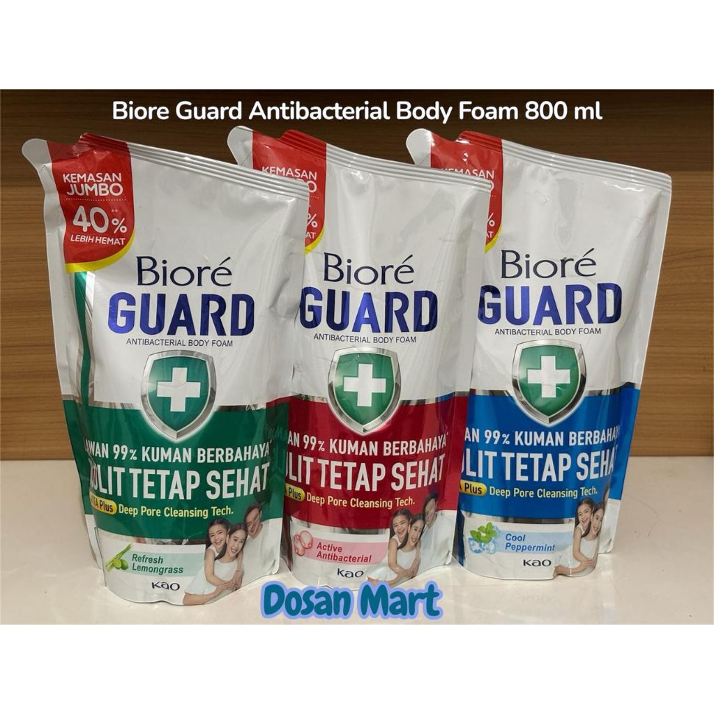 Jual Biore Guard Antibacterial Body Foam || Biore Sabun Mandi Cair ...