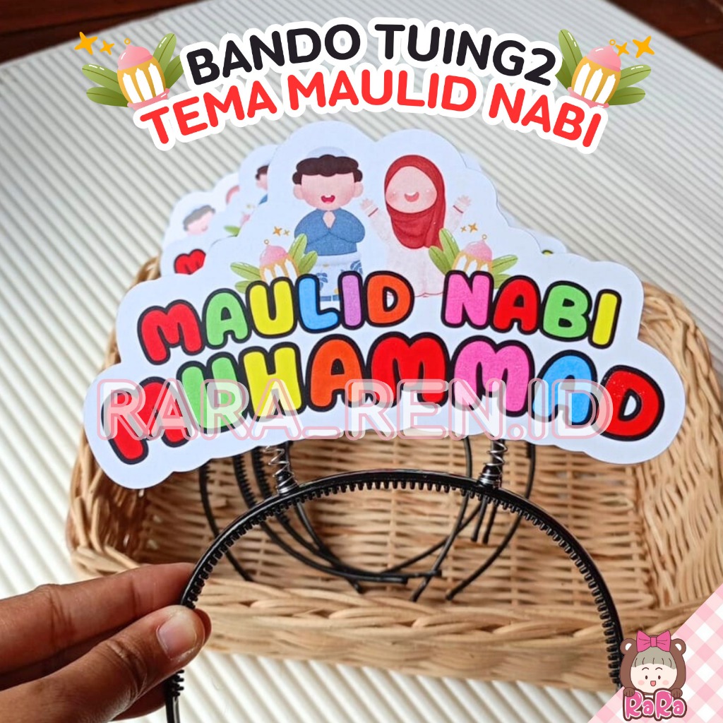 Jual BANDO CUSTOM TEMA MAULID NABI MUHAMMAD / BANDO CUSTOM FOTO / NAMA ...
