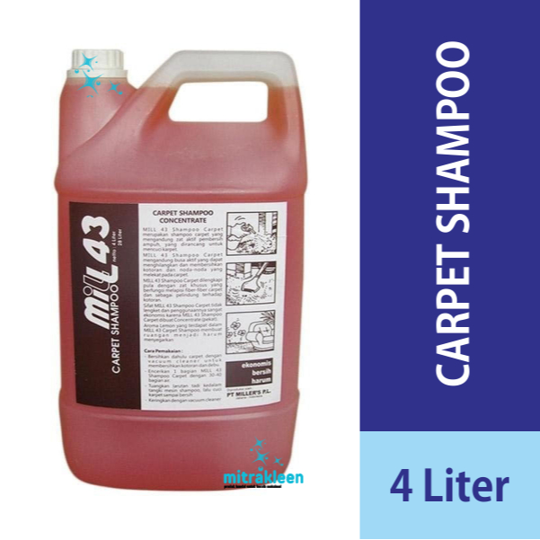 Jual Shampoo Karpet & Sofa Carpet Shampoo – Mill 43 4L | Shopee Indonesia