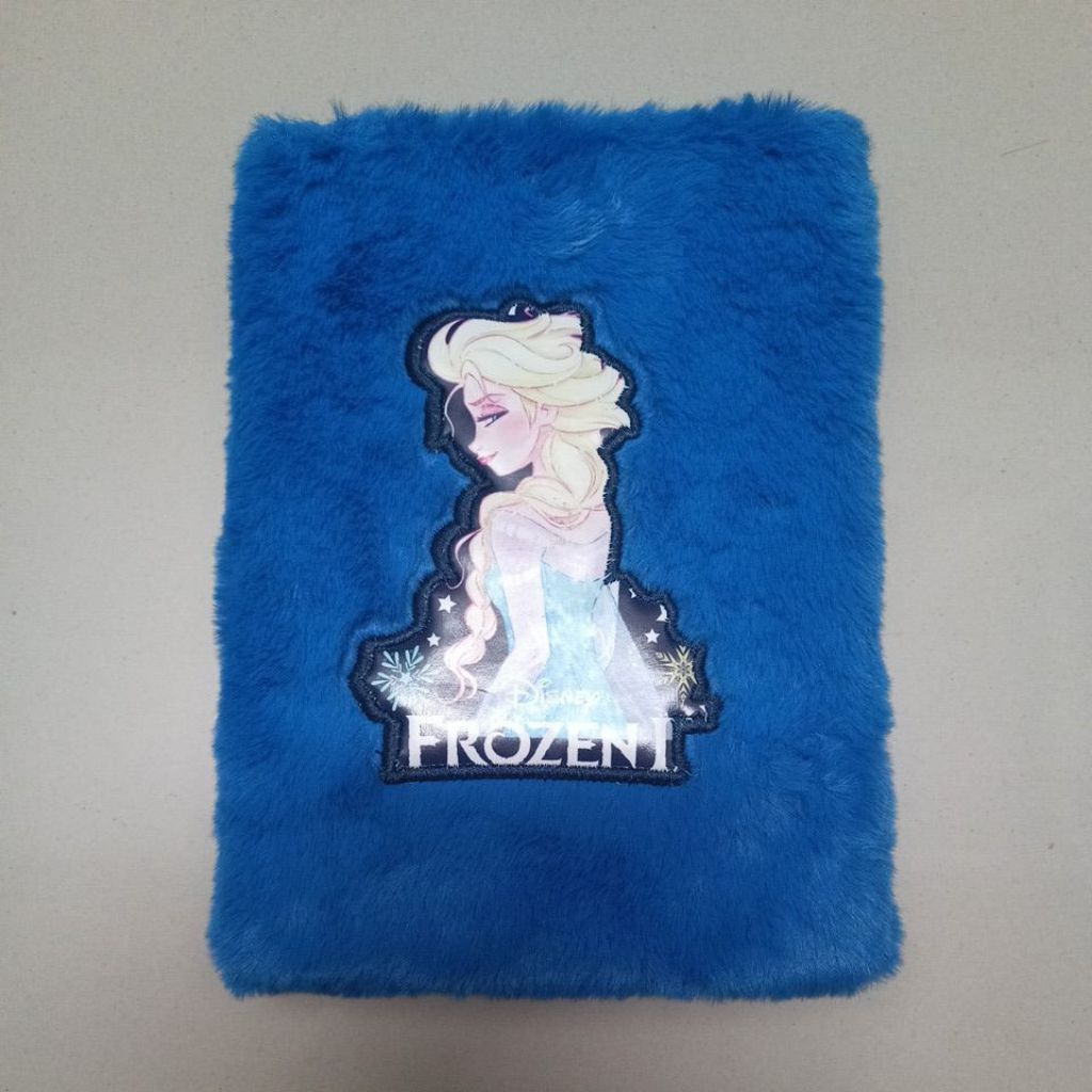 Jual Note book cover bulu / Buku tulis disney frozen elsa / Note book ...