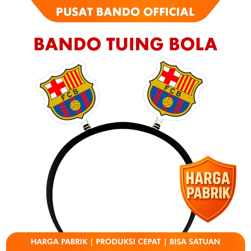 Jual Bando Tuing Custom Event Acara Lomba Bola - Barcelona Barca FC ...