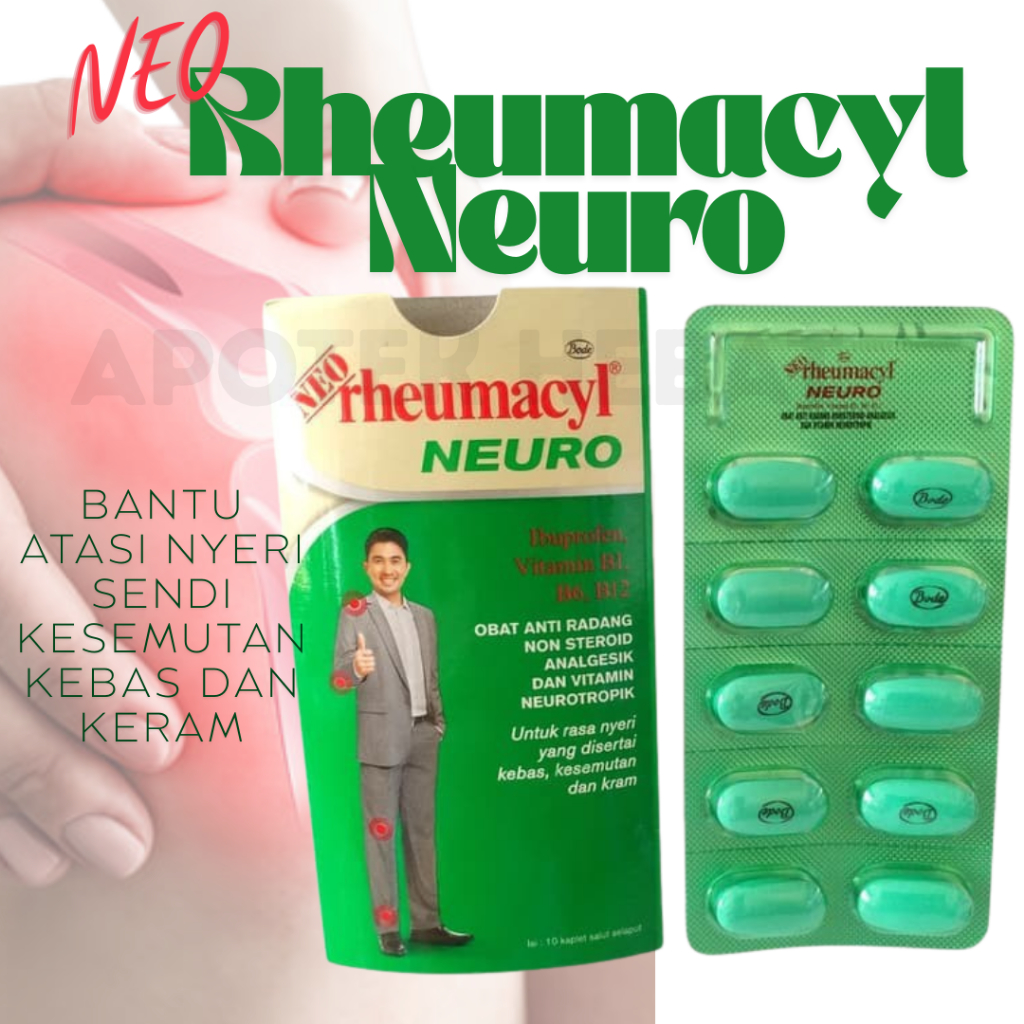 Jual Neo Rheumacyl Neuro Kebas Kesemutan Nyeri Otot Nyeri Sendi Keram ...