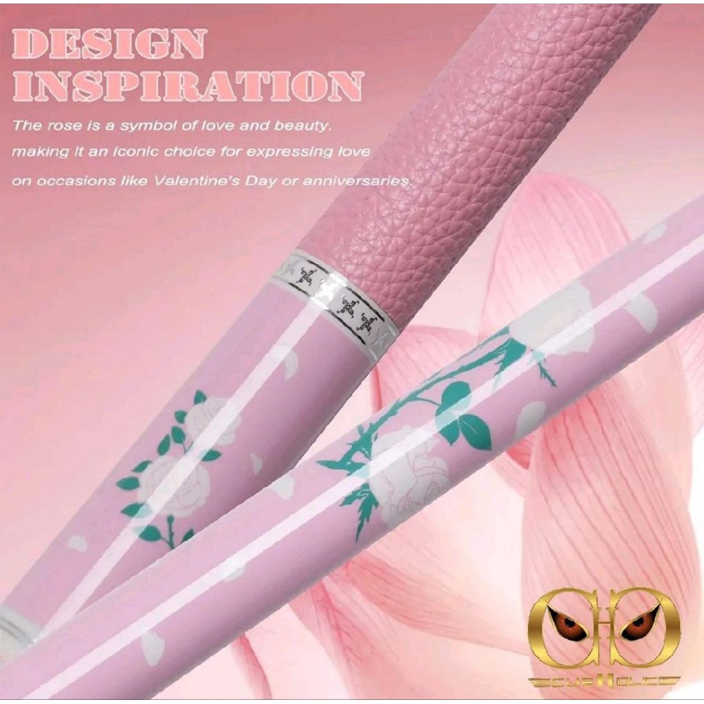 Jual CUE ELF PINK ROSE SERIES POOL CUE - PINK LEATHER WRAP | Shopee ...