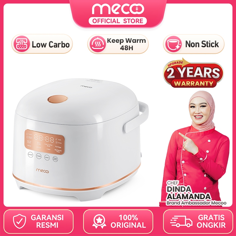 Jual MECOO Most Aesthetic Rice Cooker Low Carbo Low Sugar 400 Low Watt ...