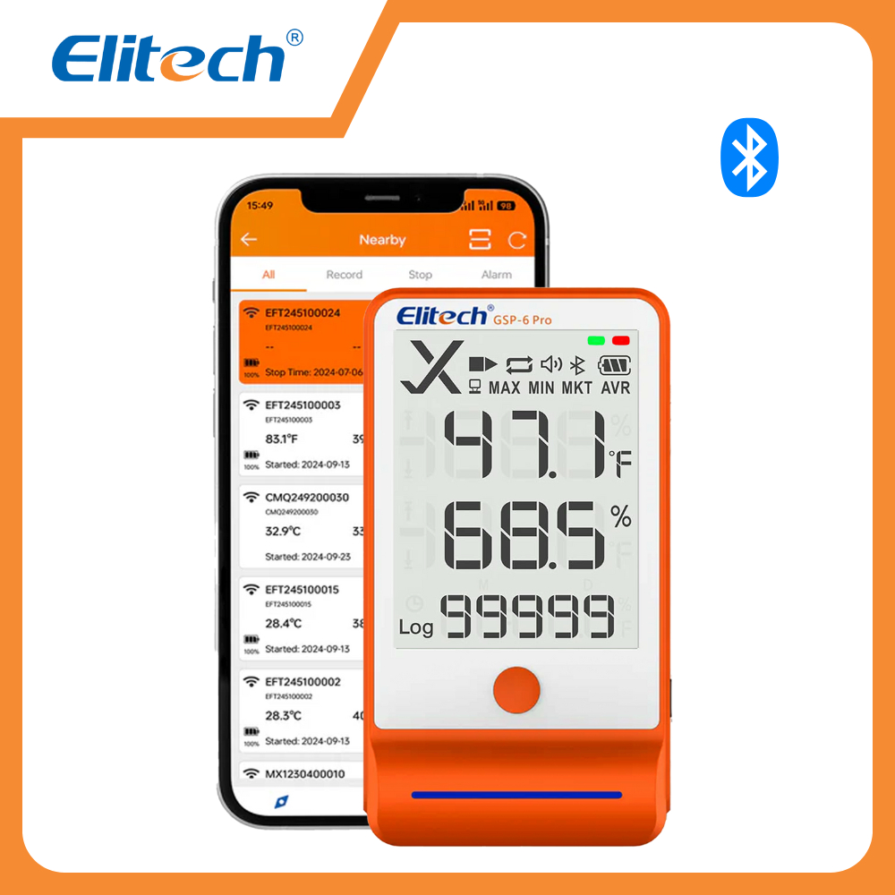 Jual Elitech - Bluetooth ThermoHygro Data Logger - GSP 6 Pro | Shopee ...
