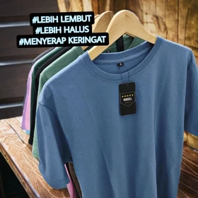Kaos Polos Premium Cotton Combed 30S Lengan Pendek