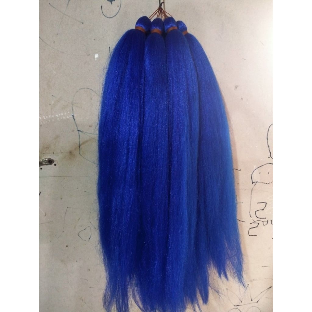 Jual Rambut cemara pendek warna biru ukuran 50cm | Shopee Indonesia