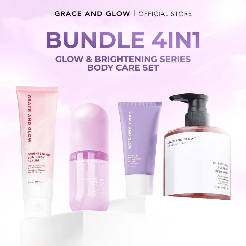 Jual [FREE BODY WASH] Grace and Glow 4in1 Brightening Series Body Care ...