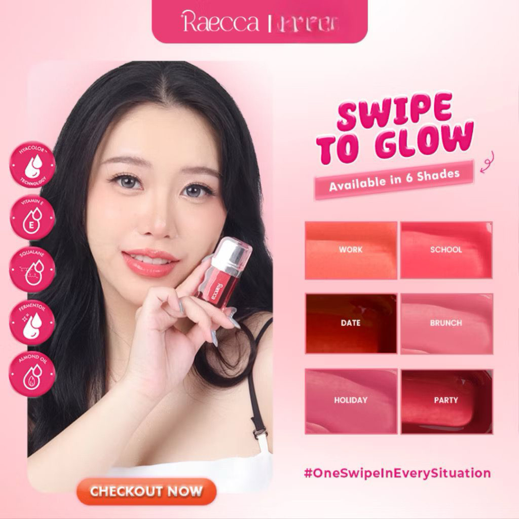 Jual Raecca Swipe To Glow Lip Gloss | Shopee Indonesia