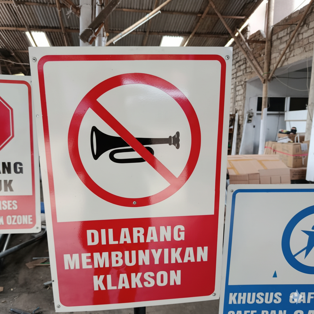 Jual PLANG RAMBU PERINGATAN CUSTOME | Shopee Indonesia