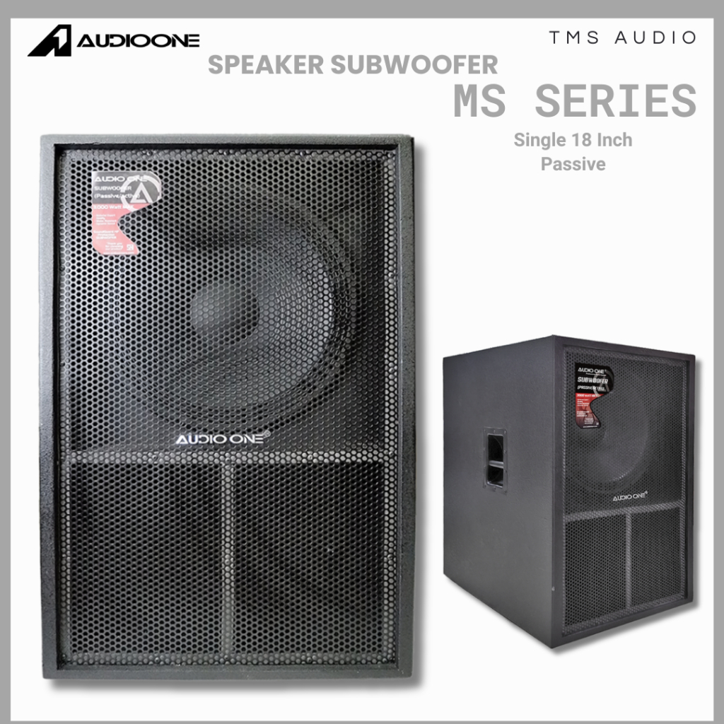Subwoofer 18 Inch Type MS 118 AUDIO ONE Mini scope Passive Sound System  Lapangan Original TMS