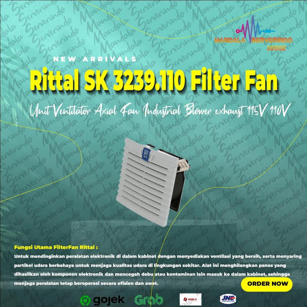 Jual Rittal SK 3239.110 TopTherm Filter Fan Unit Ventilator Axial Fan ...