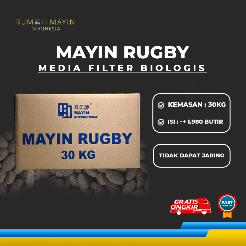Jual (PENGIRIMAN REGULER) MAYIN International Rugby media filter ...
