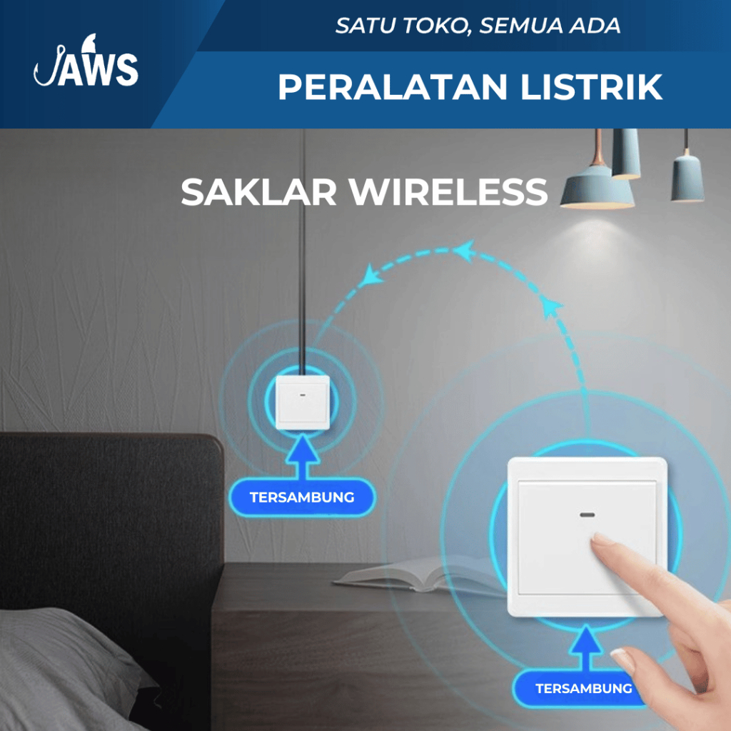 Jual Saklar Lampu Remote Wireless Switch Kontrol Jarak Jauh Praktis ...
