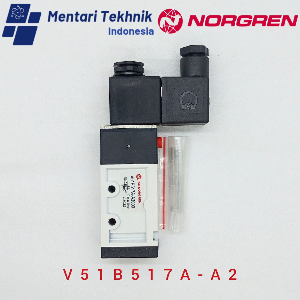 Jual NORGREN V51B517A-A2 220V / 24VDC Solenoid Valve Flexible in-line ...