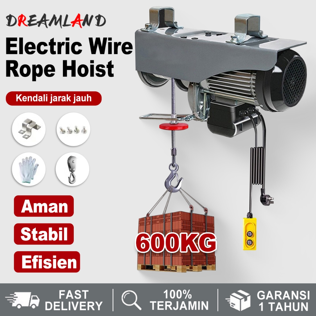 Jual DL Electric Hoist Kecil Derek Elektrik Mini Hoist Electric 20 ...