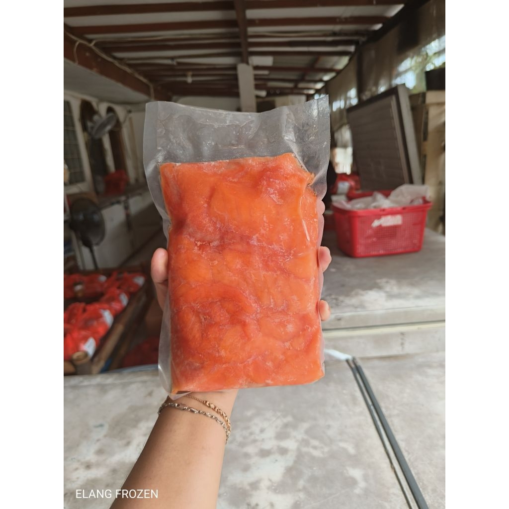 Jual Ikan Salmon Scrape Meat / Minced Tetelan Salmon 500gr | Shopee ...