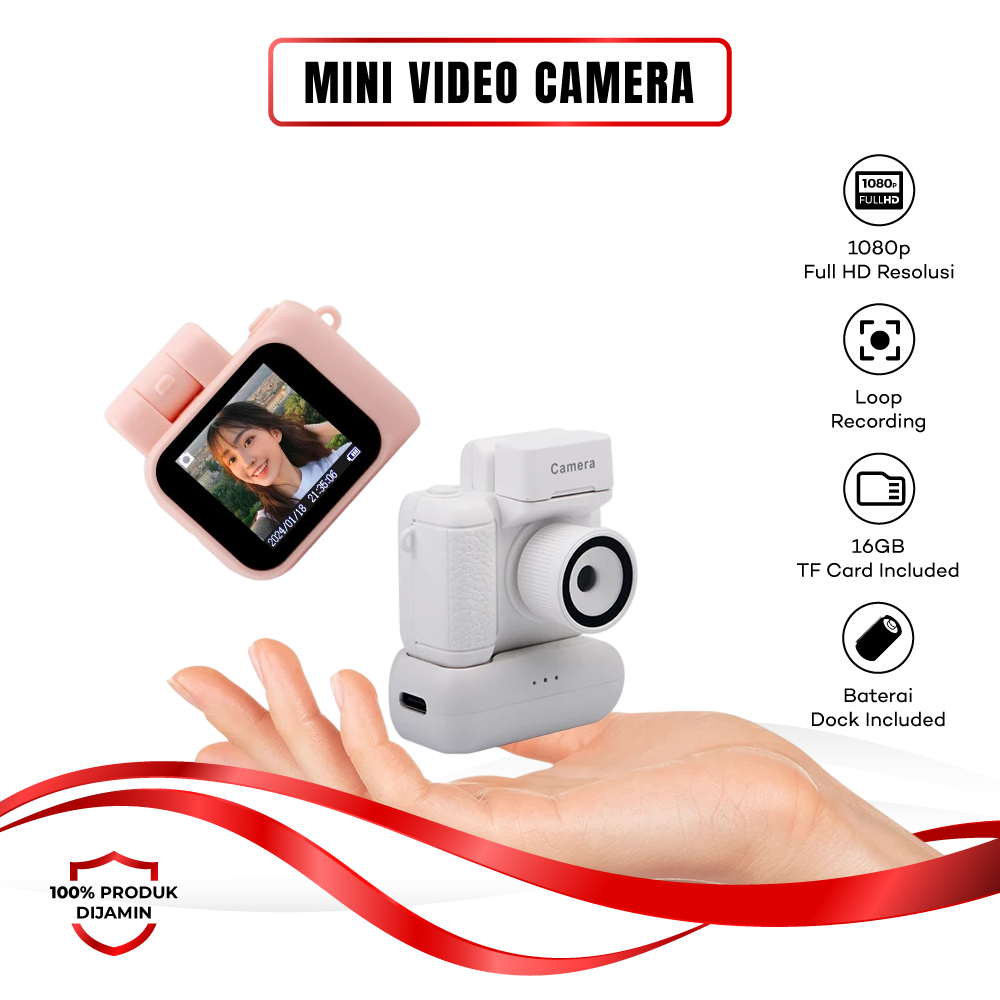 Jual Mini Camera Portable Video Recorder HD 1080P Retro Ultra Compact ...
