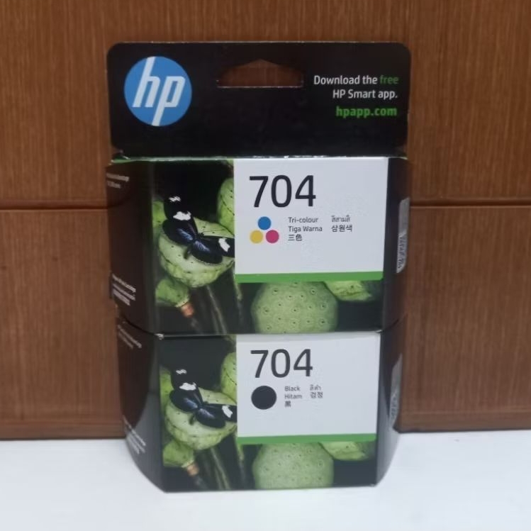 Jual HP Tinta Cartridge Original 704 Black & TriColour untuk Printer ...