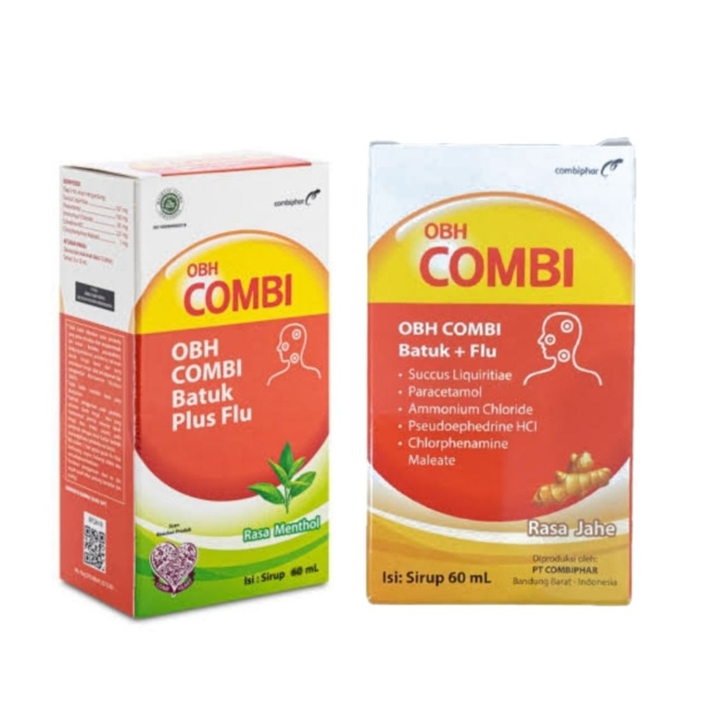 Jual OBH COMBI BATUK PLUS FLU SIRUP RASA MENTHOL, JAHE 60 mL | Shopee ...