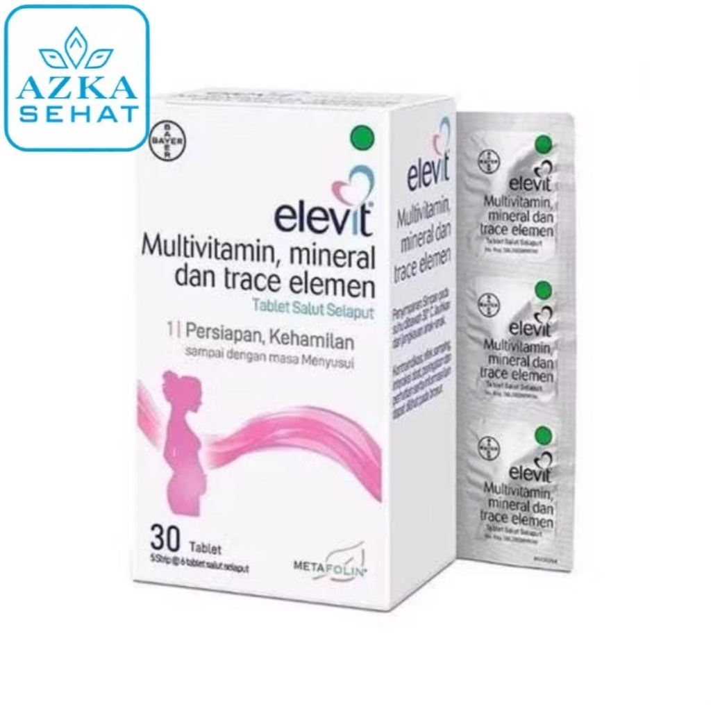 Jual Elevit box isi 30 tablet Multivitamin, minerala dan trace elemen ...