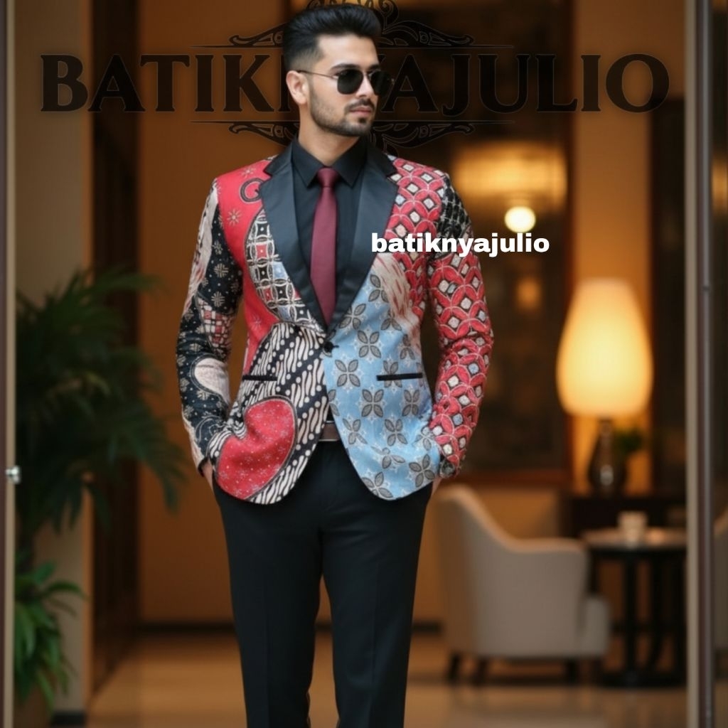 Jual jas batik premium blazer batik modern terbaru batiknyajulio ...