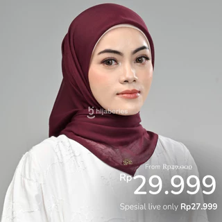 [PRICE DROP 100K GET 4] Hijaberies - Paris Legend (Hijab Segi Empat 110x110 cm)