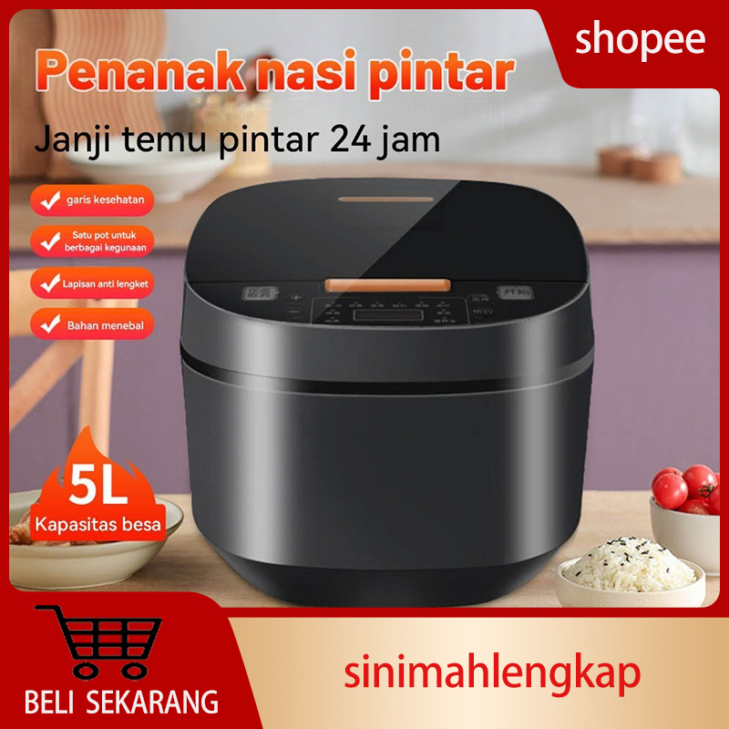 Jual 5L Rice Cooker Magic Com Penanak Nasi Sehat Multifungsi Kapasitas