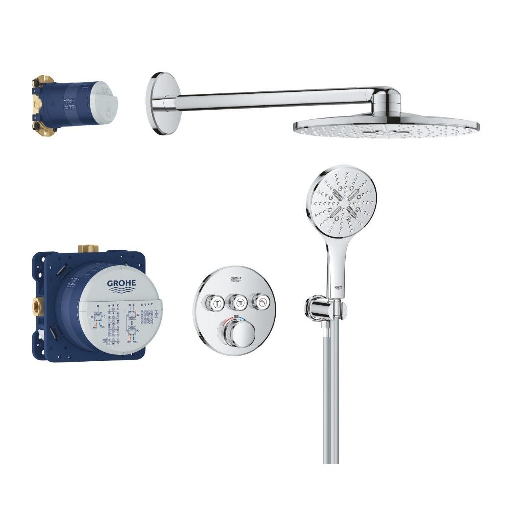 Jual Grohe 34863000 Grohterm Smart Control Concealed Shower Set with ...